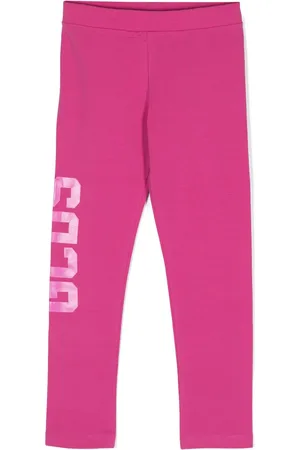 GCDS Logo-print stretch-cotton leggings