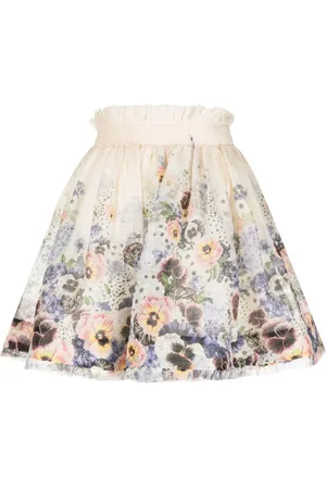 ZIMMERMANN Tama floral-print miniskirt