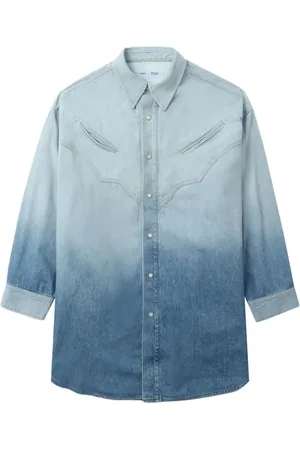 TOGA PULLA Gradient chambray shirt