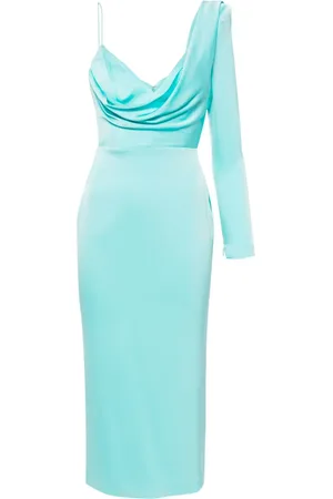 ALEX PERRY Asymmetric satin dress