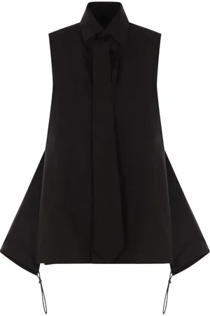YOHJI YAMAMOTO Tie-detail sleeveless shirt