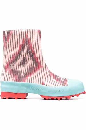 Camper Traktori abstract-print ankle boots