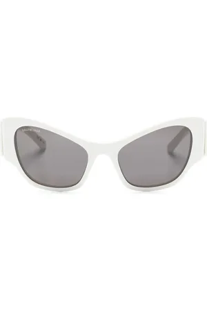 Balenciaga Logo-print cat-eye sunglasses