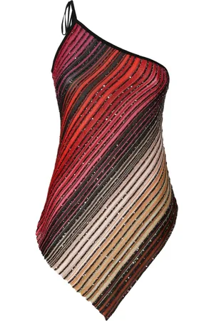 Missoni Striped one-shoulder top