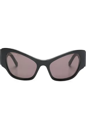 Balenciaga Logo-print cat-eye sunglasses