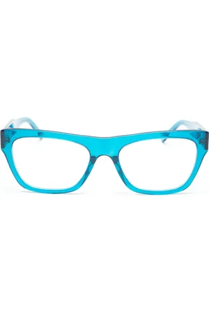 Balenciaga Logo-debossed rectangle-frame glasses