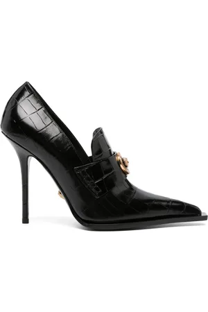 VERSACE Alia 115mm leather pumps