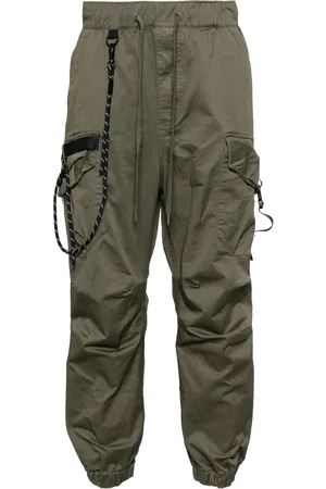 Musium Div. Logo-patch tapered trousers