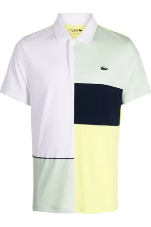 Lacoste Logo-appliqué colour-block polo shirt