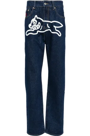 ICECREAM Running Dog-print jeans