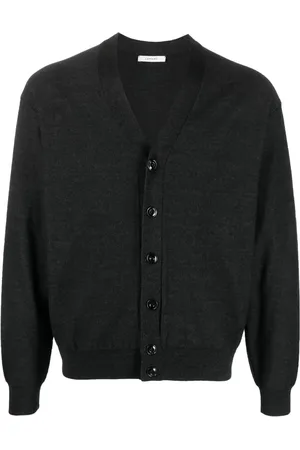 LEMAIRE Mélange-effect wool blend cardigan