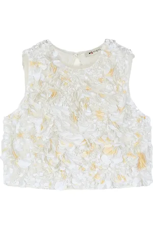 PORTS 1961 Flower-appliqué top