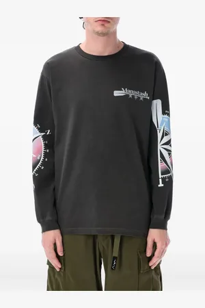 Manastash Canoa compass-print long-sleeve T-shirt