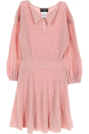 CHANEL 1986-1988 shirred mini dress