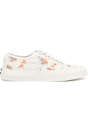Maison Kitsuné All-over graphic-print sneakers