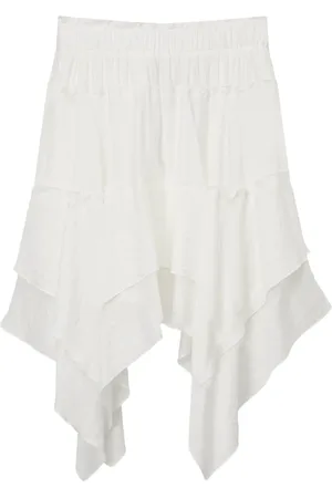 B+AB Asymmetric tiered skirt
