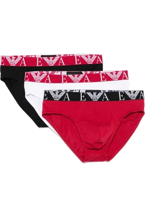 Emporio Armani Logo-waistband briefs (pack of three)