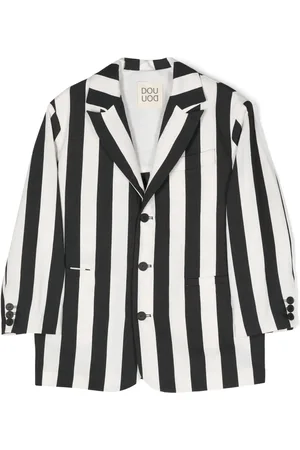 DOUUOD KIDS Single-breasted striped blazer