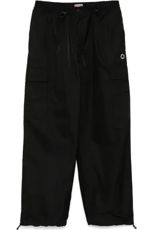 Kenzo Logo patch cargo trousers