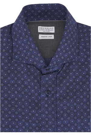 Brunello Cucinelli Mosaic-print shirt