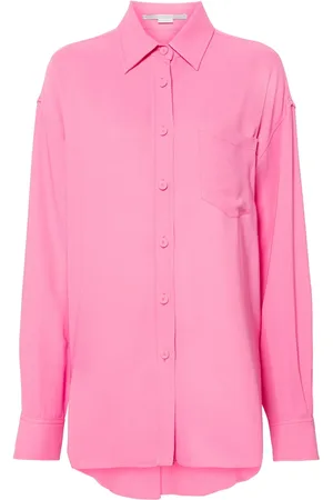 Stella McCartney Drop-shoulder crepe shirt