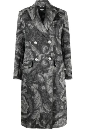 VERSACE Barocco Stencil double-breasted coat
