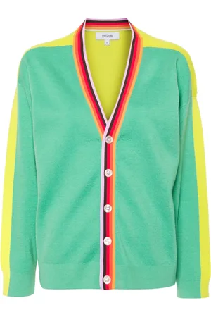 Christopher John Rogers Colour-block knitted cardigan