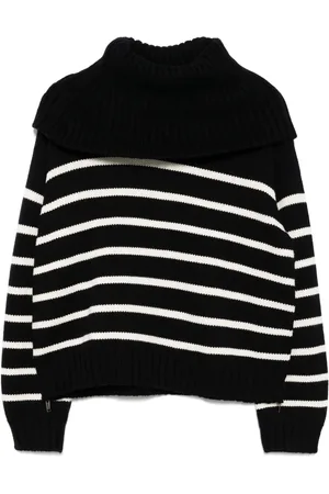MONSE Turtleneck striped jumper