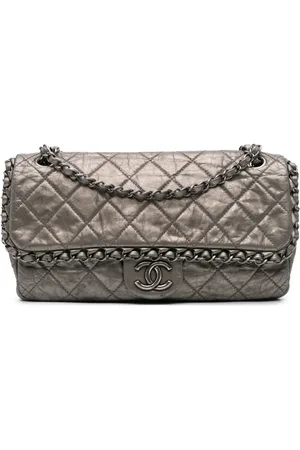 CHANEL 2012 Medium Aged Calfskin Chain Me Flap shoulder bag