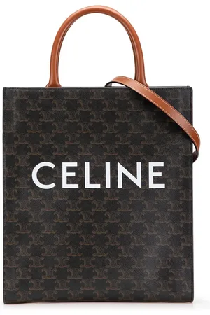 Céline 2021 Small Triomphe Coated Canvas Vertical Cabas satchel