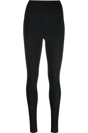 WARDROBE.NYC Elasticated-waist rear-slit leggings