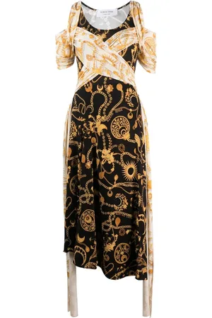 Marine Serre Nuisette draped midi dress