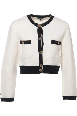 CHANEL Contrasting-trim cardigan