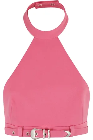SSHEENA Halterneck buckled top