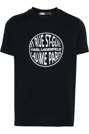 Karl Lagerfeld Logo-tape cotton T-shirt
