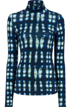 Proenza Schouler Tie dye-print high-neck T-shirt