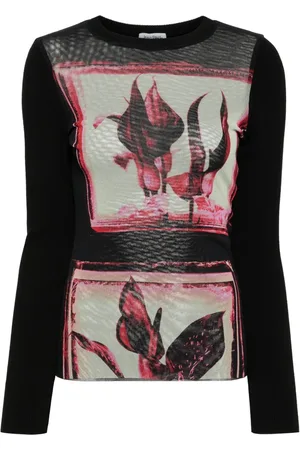 Jean Paul Gaultier Floral-print jumper
