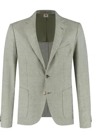 LUIGI BORRELLI NAPOLI Herringbone blazer