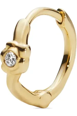 Maria Black 14kt Flora diamond huggie earring