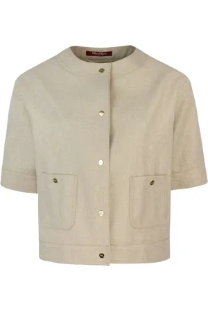 Max Mara Agile cropped button-up jacket