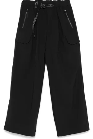 and wander Belted-waist trousers