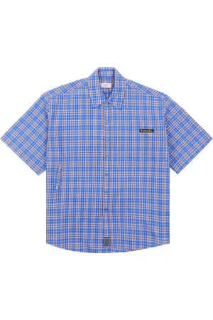 MARTINE ROSE Wrap checked shirt