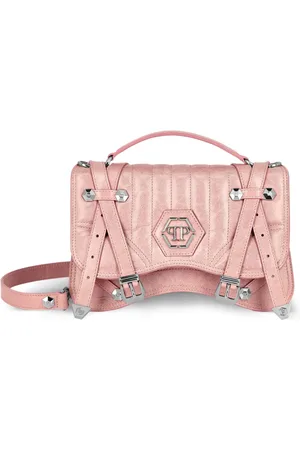 Philipp Plein Medium Hexagon leather tote bag