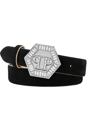 Philipp Plein Logo-engraved buckle belt