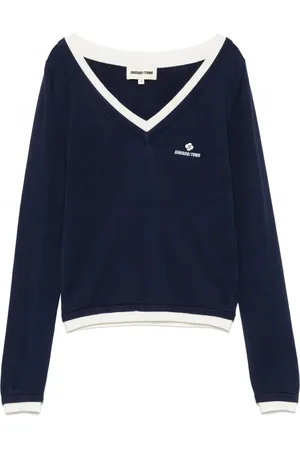 Shushu/Tong Logo-embroidered top