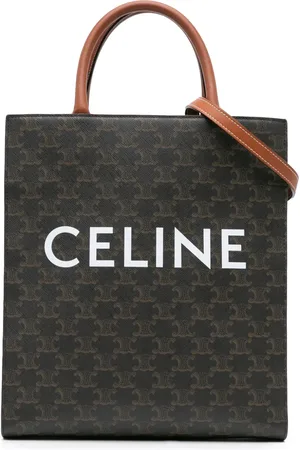 Céline 2019 Small Triomphe Coated Canvas Vertical Cabas satchel
