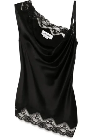 MONSE Lace trim top