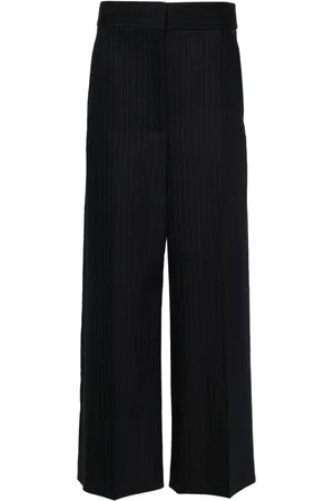 Khaite High-waisted wide-leg trousers