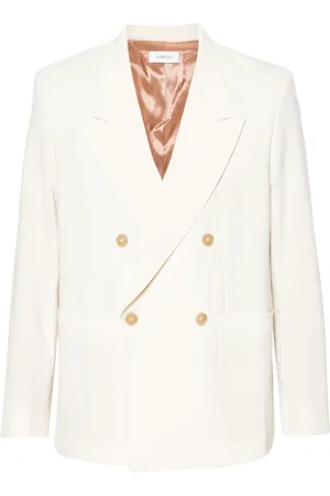 LANEUS Peak-lapels double-breasted blazer