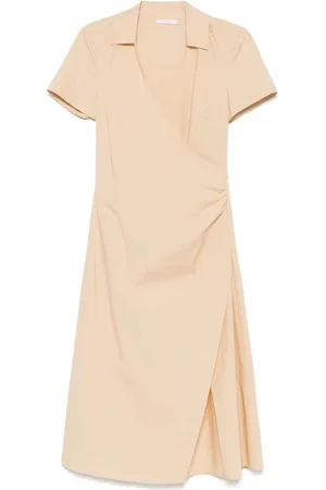 Patrizia Pepe Cotton crossover midi dress